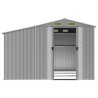 Abri de jardin gris 277x279x179 cm acier galvanisé 530129530129