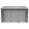 Abri de jardin gris 277x279x179 cm acier galvanisé 530129530129