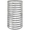 Jardinière de jardin Acier galvanisé 40x40x68 cm Argenté 530131530131