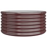 Jardinière de jardin Acier galvanisé 80x80x36 cm Marron 530132530132