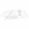 Serre avec cadre en acier blanc 30 m² 6x5x2,3 m 530134530134