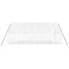 Serre avec cadre en acier blanc 36 m² 6x6x2,85 m 530135530135