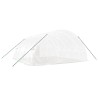 Serre avec cadre en acier blanc 36 m² 6x6x2,85 m 530135530135
