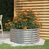 Jardinière de jardin Acier galvanisé 80x80x36 cm Argenté 530136530136