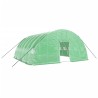Serre avec cadre en acier vert 36 m² 6x6x2,85 m 530137530137