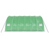 Serre avec cadre en acier vert 36 m² 6x6x2,85 m 530137530137