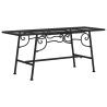 Banc tour d'arbre 110 cm Noir Acier 530139530139