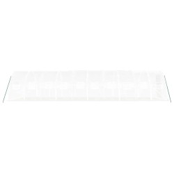 Serre avec cadre en acier blanc 30 m² 10x3x2 m 530141530141
