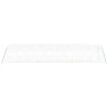 Serre avec cadre en acier blanc 30 m² 10x3x2 m 530141530141