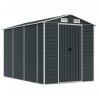 Abri de jardin anthracite 191x300x198 cm acier galvanisé 530143530143
