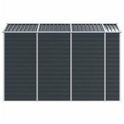 Abri de jardin anthracite 191x300x198 cm acier galvanisé 530143530143