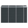 Abri de jardin anthracite 191x300x198 cm acier galvanisé 530143530143