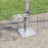 Clôture avec poteau Argenté 0,8 x 25 m Acier 530169530169