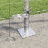 Clôture avec poteau Argenté 1 x 25 m Acier 530172530172