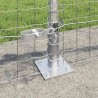 Clôture avec poteau Argenté 0,6 x 25 m Acier 530184530184