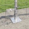 Clôture avec poteau Argenté 0,6 x 50 m Acier 530190530190