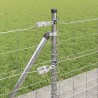 Clôture avec poteau Argenté 0,6 x 50 m Acier 530190530190