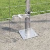 Clôture avec poteau Argenté 1,2 x 10 m Acier 530221530221