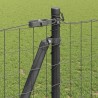 Clôture avec poteau Gris 1,2 x 25 m Acier et PVC 530240530240