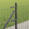 Clôture avec poteau Gris 0,6 x 25 m Acier et PVC 530241530241