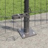 Clôture avec poteau Gris 1,2 x 25 m Acier et PVC 530244530244