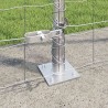 Clôture avec poteau Argenté 1,4 x 10 m Acier 530267530267