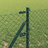 Poteau de clôture. Vert 25 x 0,4 m (maille de 40 x 40 mm) 530312530312