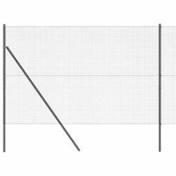 Poteau de clôture. Gris 50 x 1,4 m (mailles de 19 x 19 mm) 530377530377