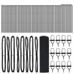 Poteau de clôture. Gris 100 x 0,4 m (maille de 25 x 25 mm) 530378530378