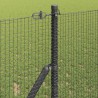 Poteau de clôture. Gris 100 x 1 m (maille de 16 x 16 mm) 530494530494