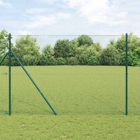 Poteau de clôture. Vert 25 x 1,5 m (maille de 25 x 25 mm) Acier 530497530497