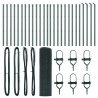 Poteau de clôture. Vert 50 x 0,6 m (treillis 16 x 16 mm) 530509530509