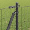 Clôture avec poteau Gris 1,2 x 10 m Acier et PVC 530522530522