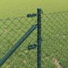 Poteau de clôture. Vert 10 x 0,4 m (treillis de 60 x 60 mm) 530524530524