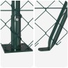 Poteau de clôture. Vert 10 x 0,8 m (maillage 60 x 60 mm) 530534530534