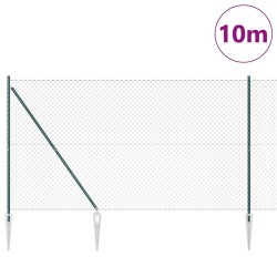 Poteau de clôture. Vert 10 x 1,5 m (mailles de 60 x 60 mm) 530535530535