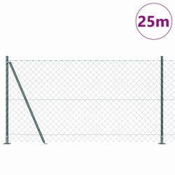 Poteau de clôture. Vert 25 x 1,2 m (maille 60 x 60 mm) 530548530548