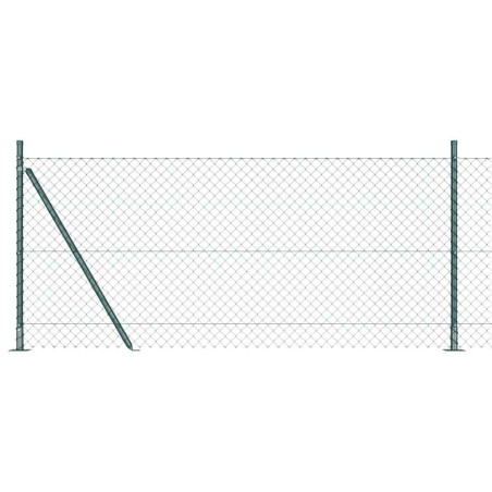 Poteau de clôture. Vert 10 x 0,8 m (maille de 40 x 40 mm) 530564530564