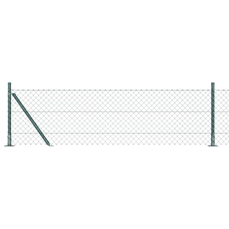 Poteau de clôture. Vert 10 x 0,4 m (maillage 40 x 40 mm) 530566530566