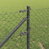 Poteau de clôture. Gris 10 x 0,6 m (maille 40 x 40 mm) 530572530572
