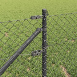 Poteau de clôture. Gris 10 x 1 m (maille de 40 x 40 mm) 530581530581