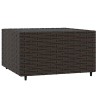 Salon de jardin 3 pcs avec coussins marron résine tressée 530622530622