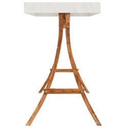 Lit balançoire et auvent bois massif d'épicéa et finition teck 530632530632