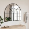 Miroir mural noir 100x90 cm arche fer 530637530637