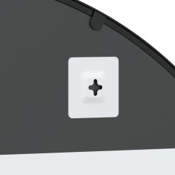 Miroir mural noir 100x90 cm arche fer 530637530637