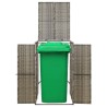 Abri pour poubelle Gris 70x80x117 cm Résine tressée 530642530642