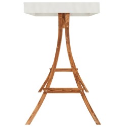 Chaise balançoire avec coussin et auvent bois massif d'épicéa 530645530645