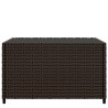 Table basse de jardin carré marron 50x50x30 cm résine tressée 530655530655