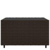 Table basse de jardin carré marron 50x50x30 cm résine tressée 530655530655