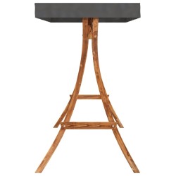 Balancelle avec auvent bois massif d'épicéa et finition en teck 530663530663